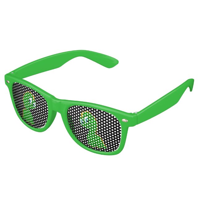 Lunettes De Fête Retro Cute Dinosaur (Angulaire)