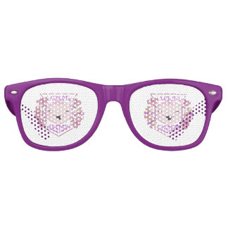 Lunettes De Fête Retro Cute Floral I Axolotl