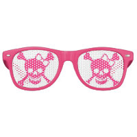 Dames Pink Skull Party Shadez