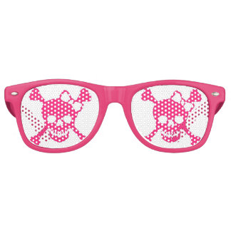 Lunettes De Fête Retro Dames Pink Skull Party Shadez