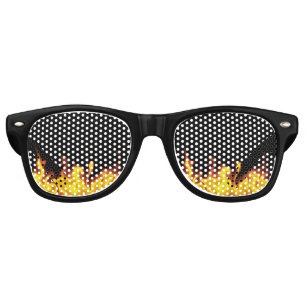 Lunettes De Fête Retro Dans le feu