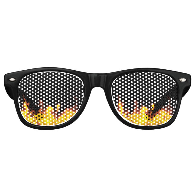 Lunettes De Fête Retro Dans l'incendie (Devant)