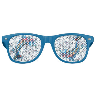 Lunettes De Fête Retro Dauphin cosmique