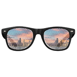Lunettes De Fête Retro Deep Sunset Chicago