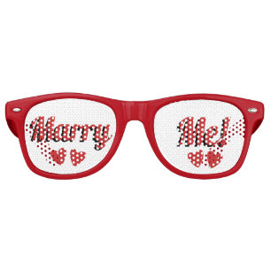 Lunettes De Fête Retro Demande en mariage