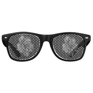 Lunettes De Fête Retro Des pétales baisés à la mâchoire dans l'obscurité