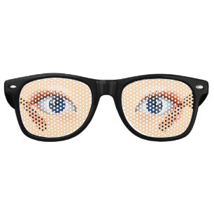 Lunettes De Fête Retro Des yeux humains réalistes Lifelike