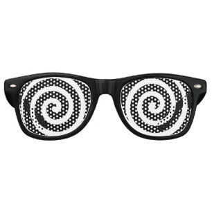 Lunettes De Fête Retro Des yeux hypnotisants fous, des nuances de fête dr