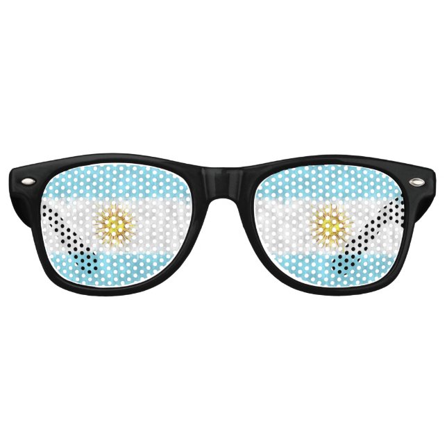 Lunettes De Fête Retro Dessin de peinture à l'huile d'Argentine (Devant)