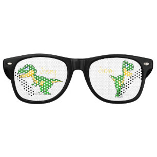 Lunettes De Fête Retro Dinosaur Nom Garçons Fun Party