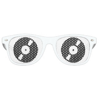 Lunettes De Fête Retro disque vinyle rétro graphique musical