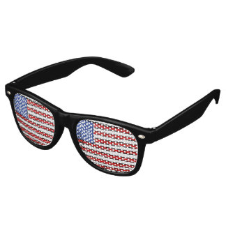 Lunettes De Fête Retro Drapeau américain