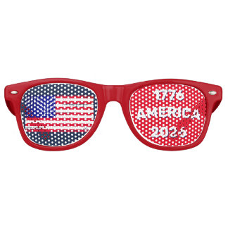 Lunettes De Fête Retro Drapeau Amérique 1776 2026