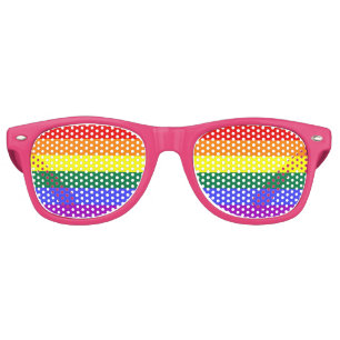 Lunettes De Fête Retro Drapeau arc-en-ciel du Gay pride LGBT