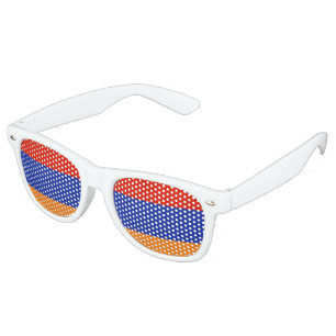 Lunettes De Fête Retro Drapeau Arménie
