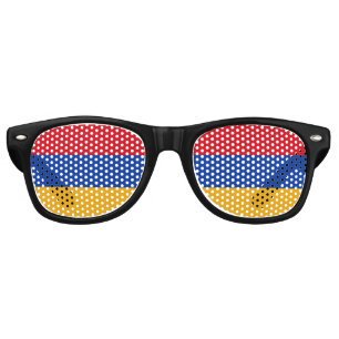 Lunettes De Fête Retro Drapeau Arménie
