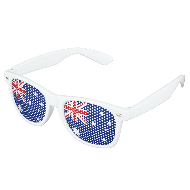 Lunettes De Fête Retro Drapeau Australie (Angulaire)