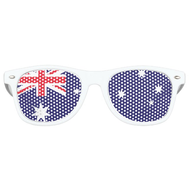 Lunettes De Fête Retro Drapeau australien (Devant)