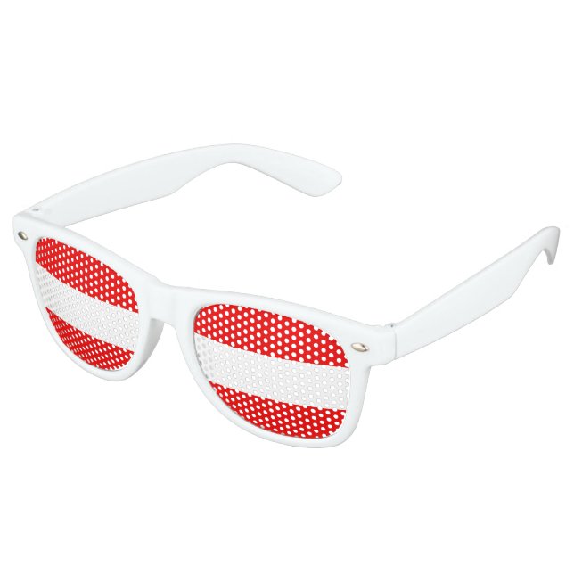 Lunettes De Fête Retro Drapeau Autriche (Angulaire)