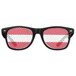 Lunettes De Fête Retro Drapeau Autriche