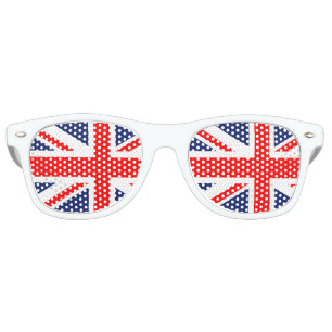 Lunettes De Fête Retro Drapeau britannique d'Union Jack