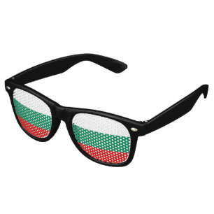 Lunettes De Fête Retro Drapeau Bulgarie