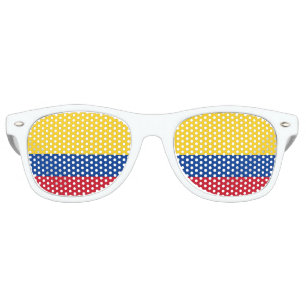 Lunettes De Fête Retro Drapeau colombien