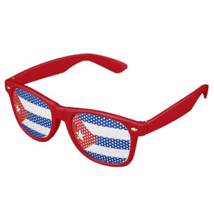 Lunettes De Fête Retro Drapeau cubain