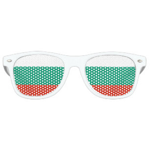 Lunettes De Fête Retro Drapeau de Bulgarie ou de Bulgarie