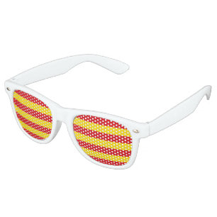 Lunettes De Fête Retro Drapeau de Catalogne