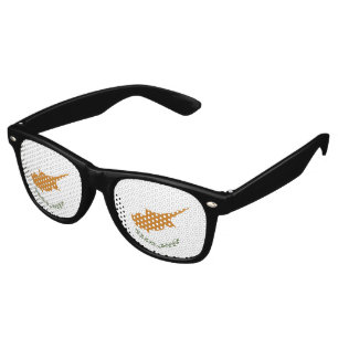 Lunettes De Fête Retro Drapeau de Chypre