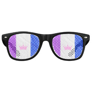 Lunettes De Fête Retro Drapeau de fierté de la culture drag de SlipperyJo