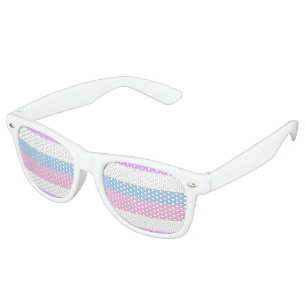 Lunettes De Fête Retro Drapeau de fierté intersexe