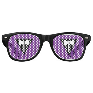 Lunettes De Fête Retro Drapeau de fierté lesbienne SlipperyJoe puissant s