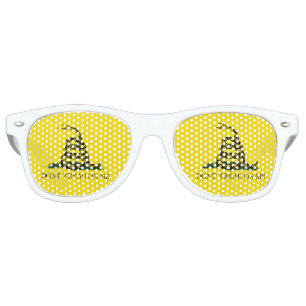 Lunettes De Fête Retro Drapeau de Gadsden - ne marchez pas sur moi -