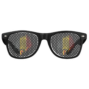 Lunettes De Fête Retro Drapeau de la Belgique
