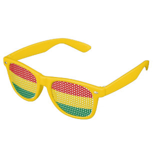 Lunettes De Fête Retro Drapeau de la Bolivie