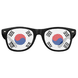 Lunettes De Fête Retro Drapeau de la Corée du Sud
