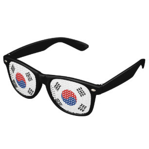 Lunettes De Fête Retro Drapeau de la Corée du Sud