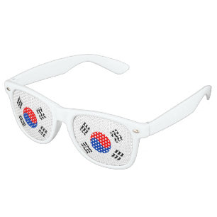 Lunettes De Fête Retro Drapeau de la Corée du Sud