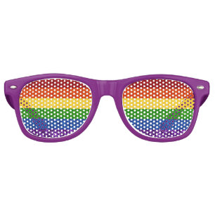 Lunettes De Fête Retro Drapeau de la Fierté arc-en-ciel LGBT Parties scin