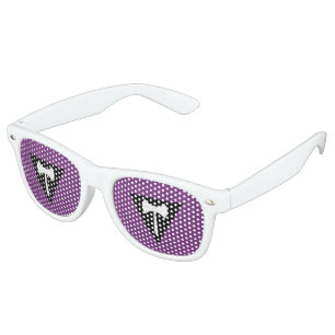 Lunettes De Fête Retro Drapeau de la fierté lesbienne