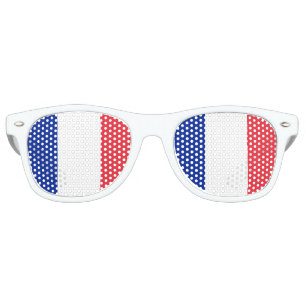 Lunettes De Fête Retro Drapeau de la France