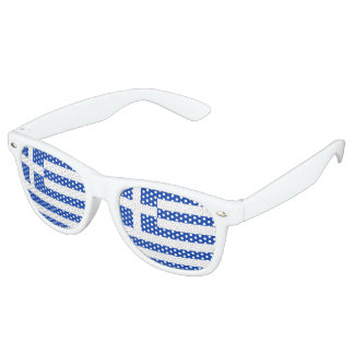 Lunettes De Fête Retro Drapeau de la Grèce
