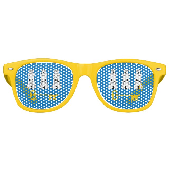 Lunettes De Fête Retro Drapeau de La Havane, Cuba (Devant)
