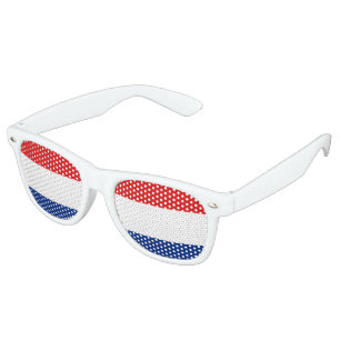 Lunettes De Fête Retro Drapeau de la Hollande