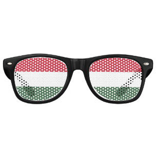 Lunettes De Fête Retro Drapeau de la Hongrie