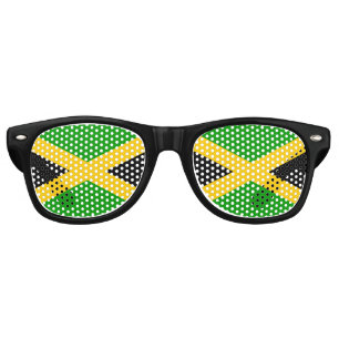 Lunettes De Fête Retro Drapeau de la Jamaïque
