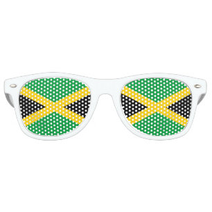 Lunettes De Fête Retro Drapeau de la Jamaïque