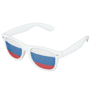 Lunettes De Fête Retro Drapeau de la Russie